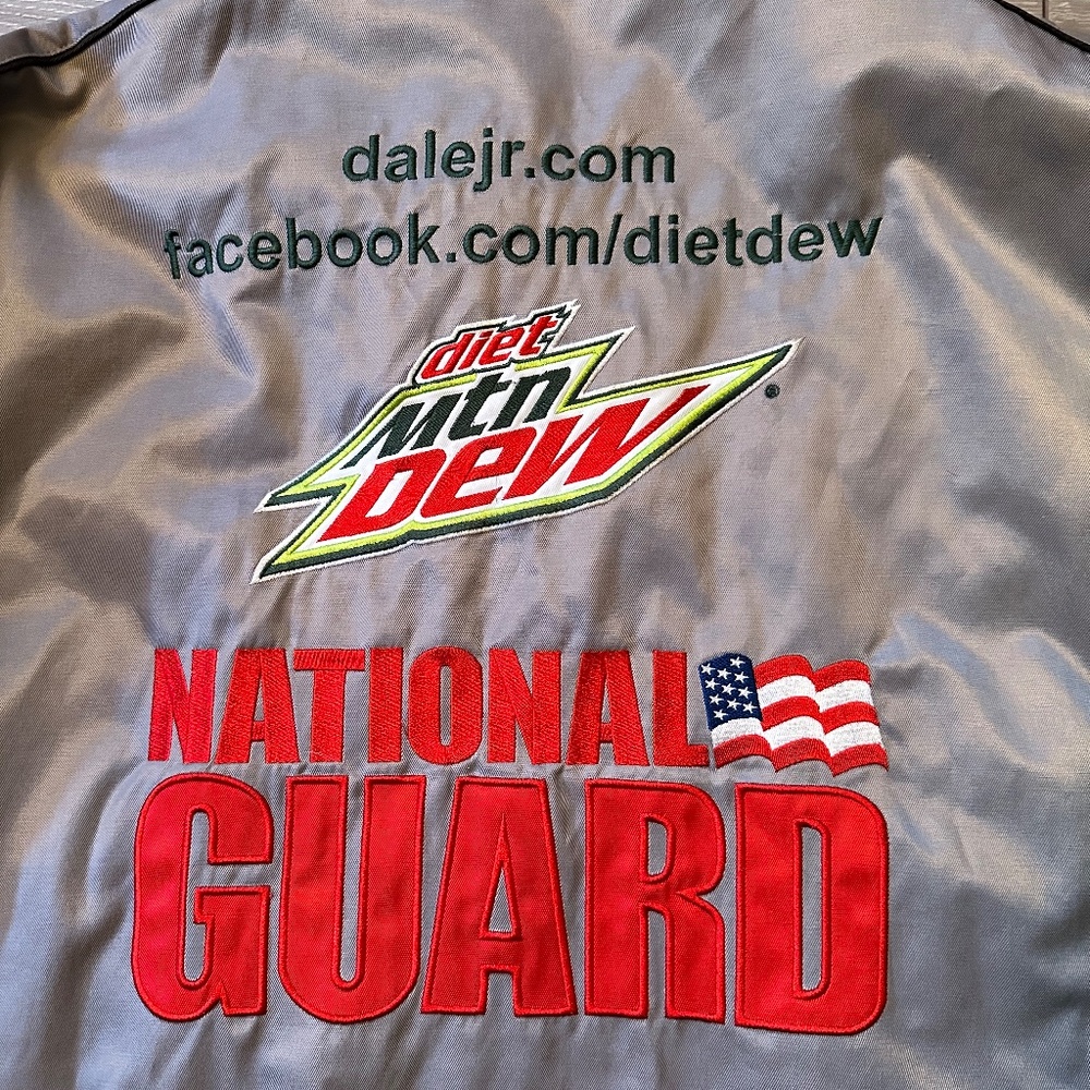 Rare Y2K Diet Mountain Dew Dale Earnhardt Jr. Nascar Chase Authentics Jacket - Picture 3 of 4
